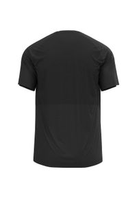 Koszulka tech. Męska Odlo T-shirt crew neck ESSENTIAL CHILL-TE. Kolor: czarny, szary, wielokolorowy. Sport: turystyka piesza