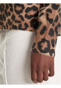 Desigual Sweter Minnie 25WWJF43 Brązowy Regular Fit. Kolor: brązowy. Materiał: syntetyk #2