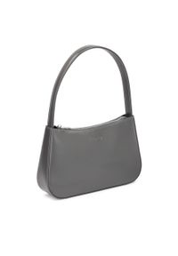 Kazar - Stylowa szara torebka na ramię. Kolor: szary. Wzór: gładki. Sezon: lato. Materiał: skórzane. Styl: elegancki. Rodzaj torebki: na ramię #3