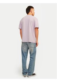 Jack & Jones - Jack&Jones T-Shirt Jormarbella 12255569 Fioletowy Relaxed Fit. Kolor: fioletowy. Materiał: bawełna