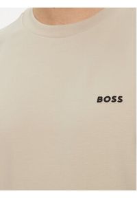 BOSS - Boss T-Shirt 50506373 Beżowy Regular Fit. Kolor: beżowy. Materiał: bawełna #3