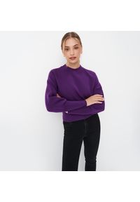 Mohito - Fioletowy sweter z wiskozą - Fioletowy. Kolor: fioletowy. Materiał: wiskoza