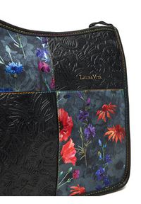 Laura Vita Torebka Axelle 02 Czarny. Kolor: czarny. Materiał: skórzane