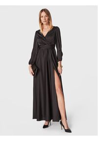 Rinascimento Sukienka wieczorowa CFC0111355003 Czarny Regular Fit. Kolor: czarny. Materiał: syntetyk. Styl: wizytowy