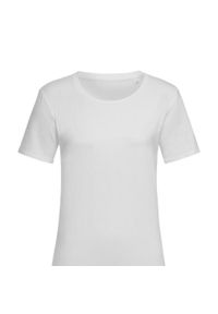 Stedman - Koszulka Damska Claire Crew Neck Relaxed Fit T-shirt. Kolor: biały