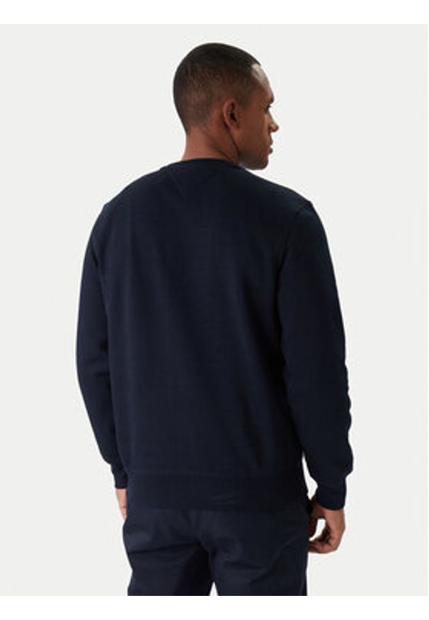 TOMMY HILFIGER - Tommy Hilfiger Bluza Logo MW0MW11596 Granatowy Regular Fit. Kolor: niebieski. Materiał: bawełna