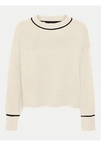 Vero Moda Sweter Saba 10318077 Écru Regular Fit. Materiał: syntetyk