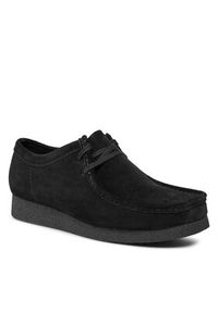 Clarks Mokasyny Wallabee Evo 261728207 Czarny. Kolor: czarny. Materiał: skóra, zamsz