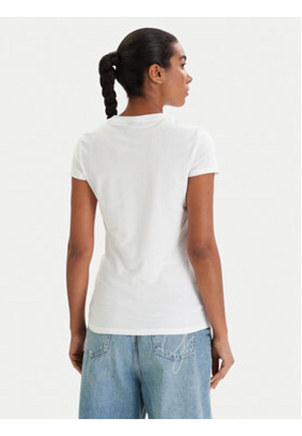 Armani Exchange T-Shirt XW001837 AF16294 U0002 Biały Slim Fit. Kolor: biały. Materiał: bawełna