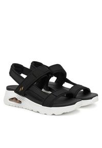 skechers - Skechers Sandały Uno-Summer Stand2 119813/BLK Czarny. Kolor: czarny. Materiał: materiał #6