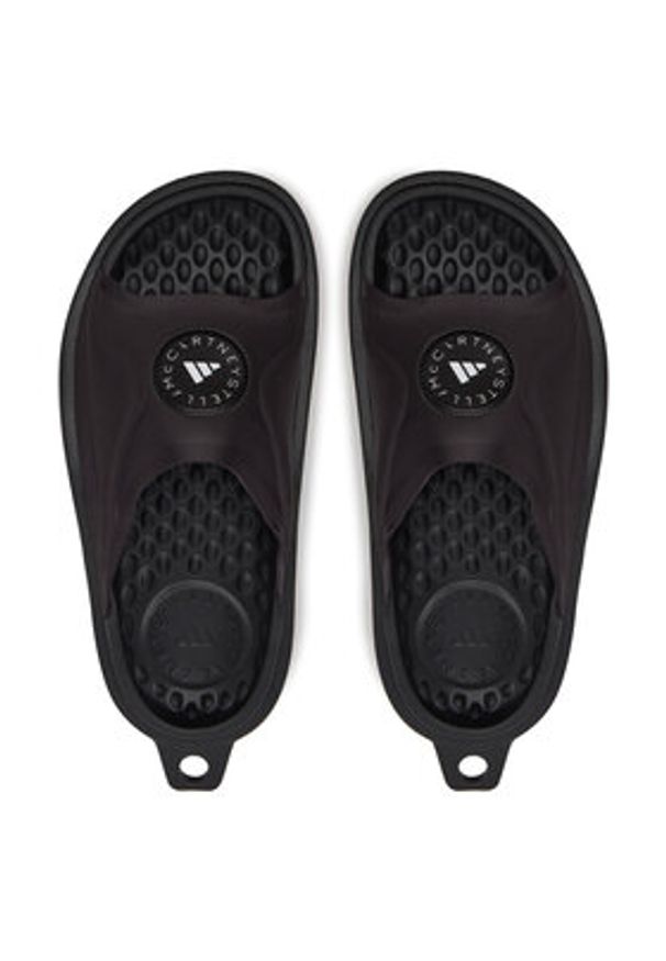 Adidas by Stella McCartney - adidas by Stella McCartney Klapki Slide JS0265 Czarny. Kolor: czarny. Materiał: materiał