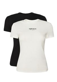 Tommy Jeans Komplet 2 t-shirtów Essential DW0DW21746 Kolorowy Regular Fit. Materiał: bawełna. Wzór: kolorowy
