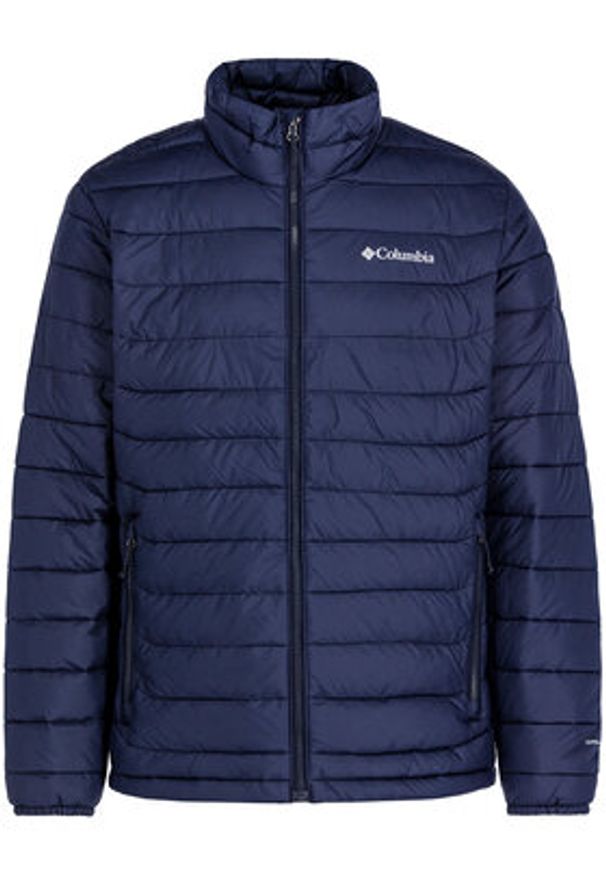 columbia - Columbia Kurtka zimowa Powder Lite 1698001 Granatowy Regular Fit. Kolor: niebieski. Materiał: syntetyk. Sezon: zima