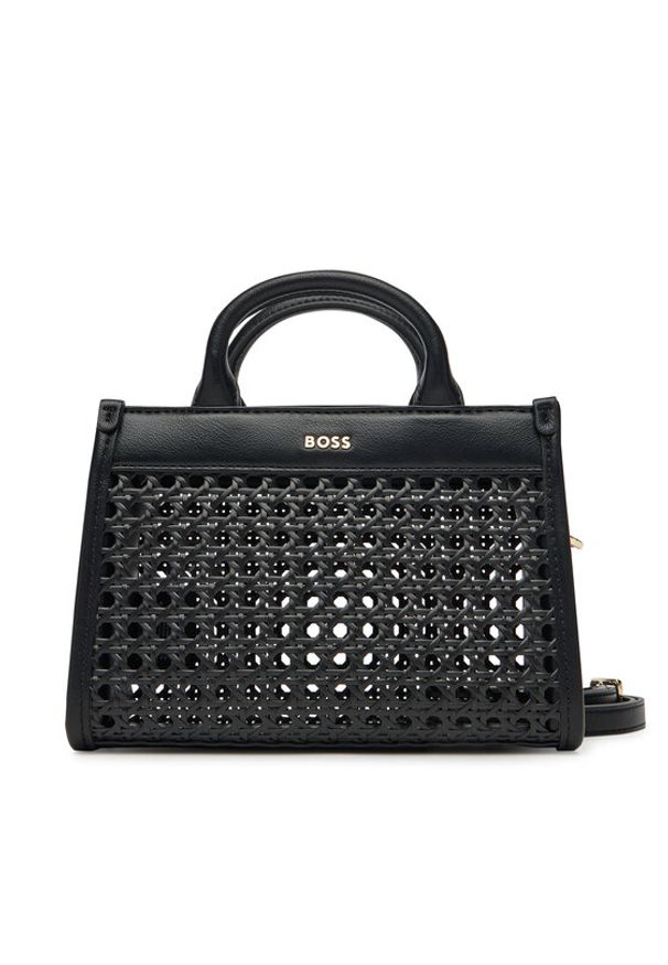 BOSS Torebka 50541759 Czarny. Kolor: czarny. Materiał: skórzane