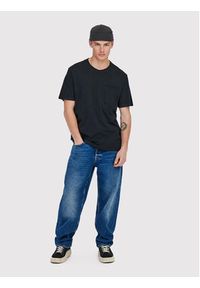 Only & Sons T-Shirt Roy 22022531 Granatowy Regular Fit. Kolor: niebieski. Materiał: bawełna #5