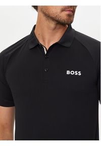 BOSS - Boss Polo Patteo MB 15 50519853 Czarny Slim Fit. Typ kołnierza: polo. Kolor: czarny. Materiał: syntetyk #4