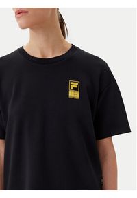 Fila T-Shirt Lisakovsk FAW1044 Czarny Loose Fit. Kolor: czarny. Materiał: syntetyk #4