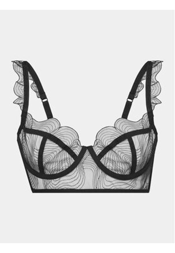 Undress Code Biustonosz z fiszbiną Bliss 581 Czarny. Kolor: czarny. Materiał: syntetyk