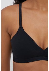 Armani Exchange Biustonosz 947007.CC501.NOS kolor czarny bawełniany gładki. Kolor: czarny. Materiał: bawełna. Rodzaj stanika: różne sposoby noszenia, odpinane ramiączka. Wzór: gładki #3