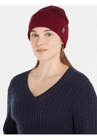 TOMMY HILFIGER - Tommy Hilfiger Czapka Monogram All Over Beanie AW0AW15327 Czerwony. Kolor: czerwony. Materiał: syntetyk #3