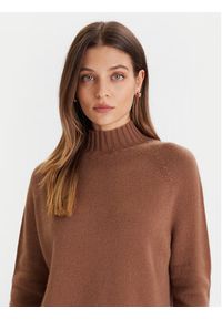 ViCOLO Sweter 77050F Brązowy Regular Fit. Kolor: brązowy. Materiał: kaszmir
