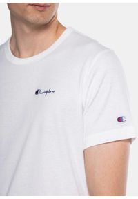 Koszulka Champion Premium Script Logo Back Crew Neck T-Shirt (214279-WW001). Kolor: biały. Materiał: materiał #5