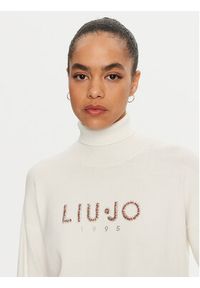 Liu Jo Sport Golf TF4316 MS63M Biały Regular Fit. Typ kołnierza: golf. Kolor: biały. Materiał: syntetyk, wiskoza. Styl: sportowy #3