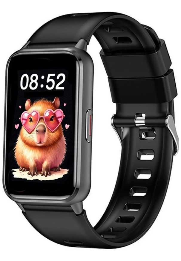 Rubicon - Zegarek dziecięcy SMARTWATCH RUBICON RNCF48 black/black silicone. Rodzaj zegarka: smartwatch