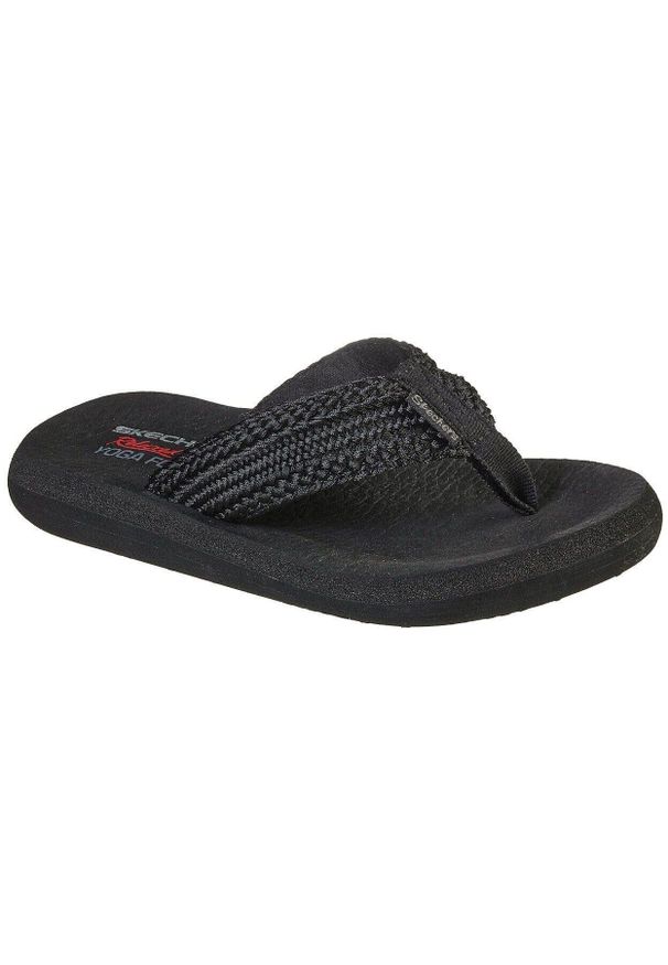 skechers - Plaskanie damskie Skechers Asana Hidden Valle. Kolor: czarny. Materiał: materiał. Styl: sportowy