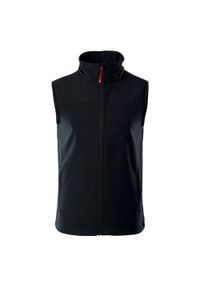 Hi-tec - Bezrękawnik Męska Softshell Luman. Kolor: wielokolorowy, czerwony, czarny. Materiał: softshell. Długość rękawa: bez rękawów