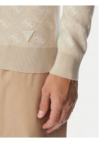 Guess Sweter M6YR11 Z0916 Beżowy jasny Regular Fit. Kolor: beżowy. Materiał: syntetyk #2