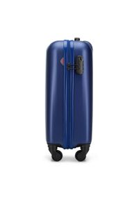 Wittchen - Walizka kabinowa z polikarbonu fakturowana granatowa. Kolor: niebieski. Materiał: guma. Styl: klasyczny #6
