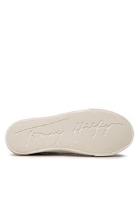 TOMMY HILFIGER - Tommy Hilfiger Trampki Low Cut Lace-Up Sneaker T3A4-32118-0890 S Bordowy. Kolor: czerwony. Materiał: materiał #6