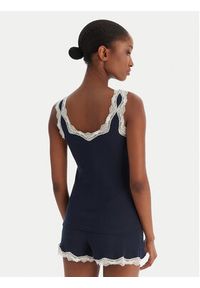 TOMMY HILFIGER - Tommy Hilfiger Piżama UW0UW06215 Granatowy Regular Fit. Kolor: niebieski. Materiał: bawełna #2