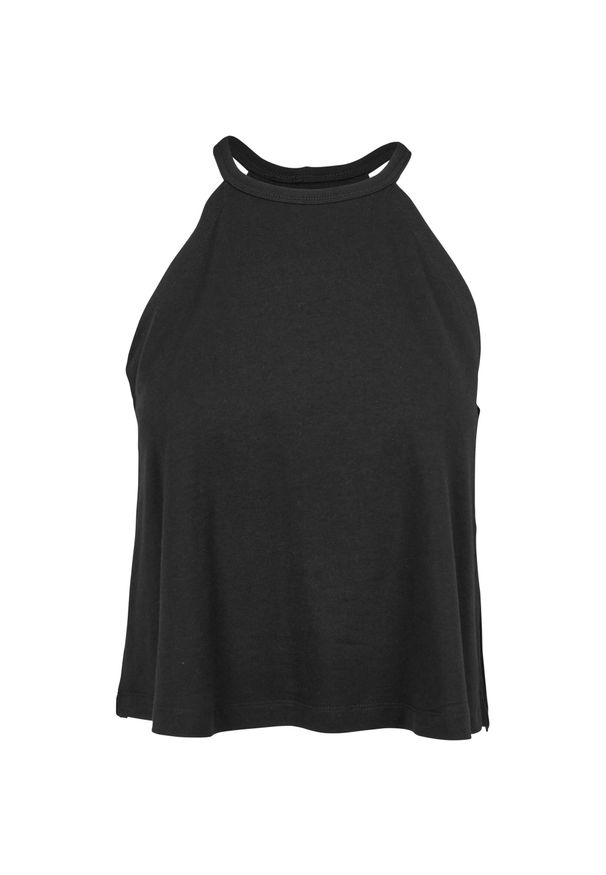 Urban Classics - Koszulka Tank Top Z Dekoltem W Szpic Dla Kobiet. Kolor: czarny