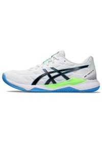 Asics - Dorosły siatkówka buty stabilność i elastyczność ASICS Gel Tactic 12. Kolor: wielokolorowy, czarny, zielony, biały. Sport: siatkówka