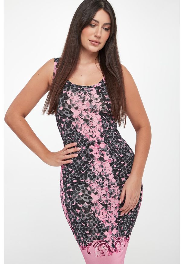 Versace Jeans Couture - Sukienka ze wzorem węża VERSACE JEANS COUTURE