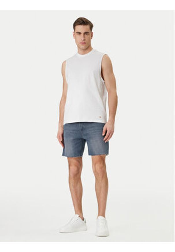 Calvin Klein Jeans Szorty jeansowe Classic LV04RF788G Szary Regular Fit. Kolor: szary. Materiał: bawełna