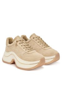 MICHAEL Michael Kors Sneakersy Arla 43T6ARFS1S Khaki. Kolor: brązowy. Materiał: skóra, zamsz #3