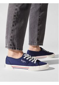Pepe Jeans Tenisówki Brady W Basic PLS31287 Granatowy. Kolor: niebieski. Materiał: materiał #4