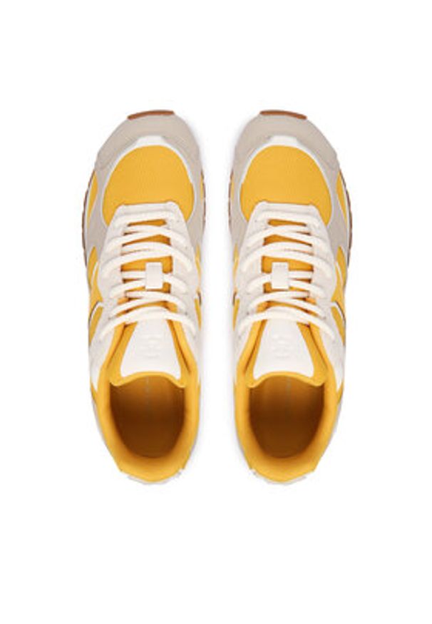 TOMMY HILFIGER - Tommy Hilfiger Sneakersy Th Modern Runner Mix Mat FW0FW09098 Kolorowy. Materiał: skóra. Wzór: kolorowy