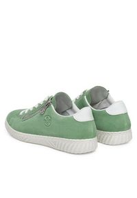 Rieker Sneakersy N0900-52 Zielony. Kolor: zielony. Materiał: zamsz, skóra #3