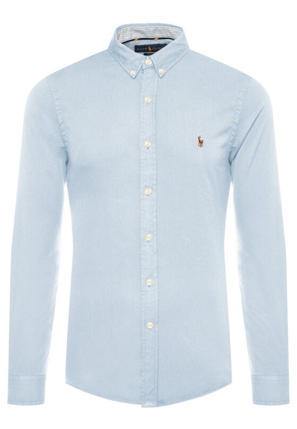 Polo Ralph Lauren Koszula Classics 710767444001 Niebieski Slim Fit. Typ kołnierza: polo. Kolor: niebieski. Materiał: bawełna