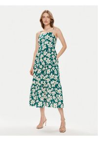 GAP - Gap Sukienka letnia 888463-01 Zielony Regular Fit. Kolor: zielony. Materiał: bawełna. Sezon: lato