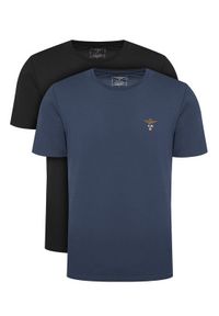 Aeronautica Militare Komplet t-shirtów AM1UTI001B Kolorowy Regular Fit. Materiał: bawełna. Wzór: kolorowy #1