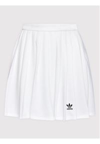 Adidas - adidas Spódnica plisowana HG6305 Biały Regular Fit. Kolor: biały. Materiał: syntetyk