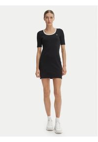 Calvin Klein Jeans Sukienka codzienna LV047F224G Czarny Slim Fit. Okazja: na co dzień. Kolor: czarny. Materiał: bawełna. Typ sukienki: proste. Styl: casual #2