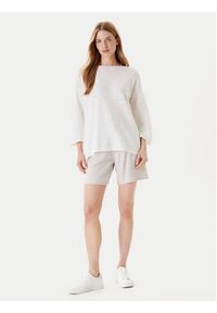 United Colors of Benetton - United Colors Of Benetton Sweter 115GD10CT Biały Boxy Fit. Kolor: biały. Materiał: bawełna