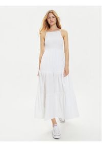 Brave Soul Sukienka letnia LDRW-659MIAWH Biały Straight Fit. Kolor: biały. Materiał: syntetyk. Sezon: lato #4
