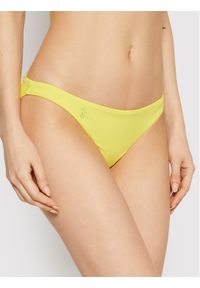 Polo Ralph Lauren Dół od bikini RL0JF91E Żółty. Kolor: żółty. Materiał: syntetyk